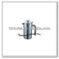 T167 Straight Double Ply Stainless Steel Coffee Pot